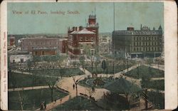 View of El Paso, Looking South Postcard