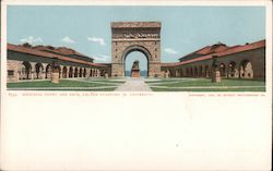 Memorial Court and Arch, Leland Stanford Jr. University Stanford University, CA Postcard Postcard Postcard