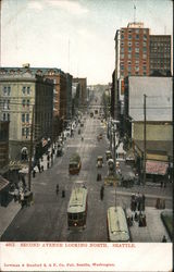 Second Avenue Looking North Postcard