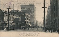 Second Avenue & Alaska Building Postcard