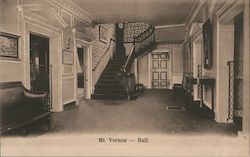 Hall - George Washington's Home Postcard