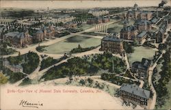 Birds Eye View of Missouri State University Postcard