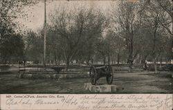 Center of Park Junction City, KS Postcard Postcard Postcard