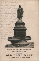Meet Me at the Fountain During Old Home Week, 1909 Postcard