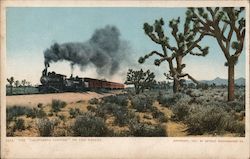 The "California Limited" on the Desert Railroad (Scenic) Postcard Postcard Postcard