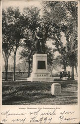 Grant's Monument Fort Leavenworth, KS Postcard Postcard Postcard
