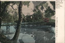 View of Riverside Park Postcard