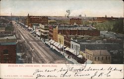 Douglass Ave., Looking West Wichita, KS Postcard Postcard Postcard