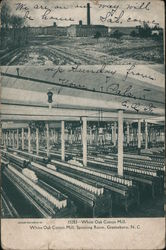 White Oak Cotton Mill Spinning Room Postcard