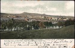 Bird's-Eye View of Holyoke, Mass, Looking toward Mount Tom. Postcard