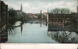 Pawtucket River Above Falls Rhode Island Postcard Postcard Postcard