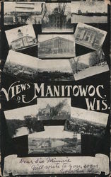 Views of Manitowoc Wisconsin Postcard Postcard Postcard