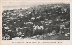 Panorama, Northwest - Business District St. Joseph, MO Postcard Postcard Postcard