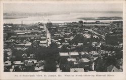 Panorama, West by North - Showing Missouri River Postcard