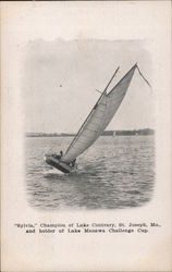 "Sylvia" Champion of Lake Contrary and holder of Lake Manawa Challenge Cup St. Joseph, MO Postcard Postcard Postcard