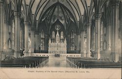 Chapel, Academy of the Sacred Heart (Maryville) St. Louis, MO Postcard Postcard Postcard