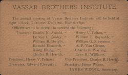 Vassar Brothers Institute Annual Meeting Postcard