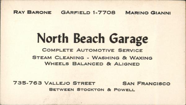 North Beach Garage San Francisco California