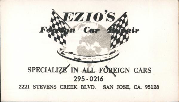 Ezio's Foreign Car Repair San Jose California