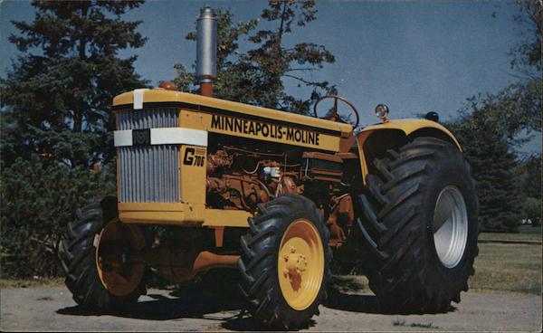 Minneapolis-Moline G706 4WD Tractor Souvenir Postcard