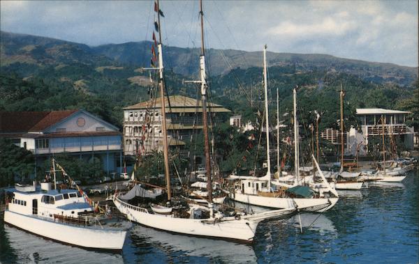 Port de Papeete, Tahiti Pearl of the South Sea part reserved for pleasure boats