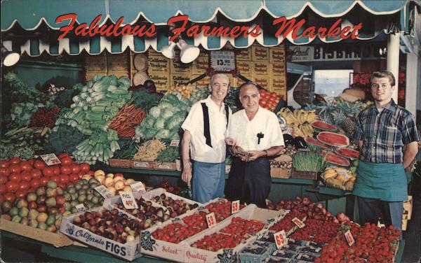 Produce at Farmers Market Los Angeles California