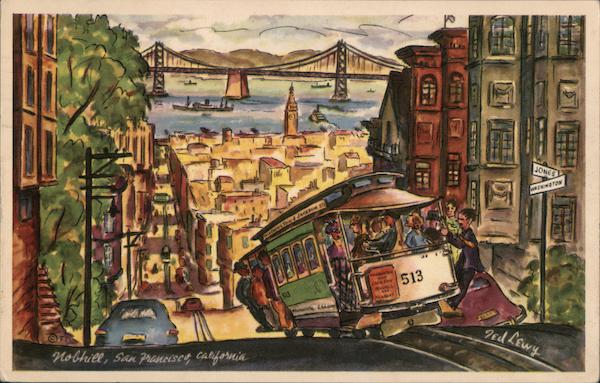 Atop Nob Hill by Ted Lewy San Francisco California