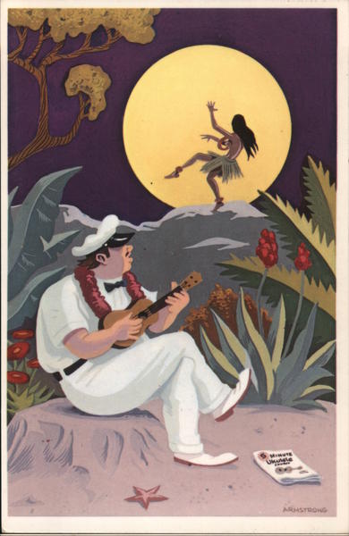 Hula Moon by Robert Armstrong, 1980 Modern