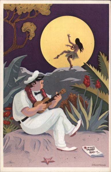 Hula Moon 1980 Robert Armstrong Art