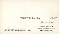 Barrett Garages Inc. Business Card