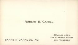 Barrett Garages Inc. Business Card