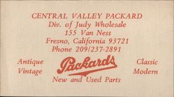 Central Valley Packard Business Card