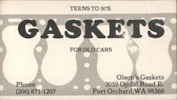 Olson's Gaskets Port Orchard, WA Business Card Business Card Business Card