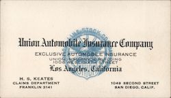 Union Automobile Insurance Company Business Card