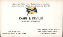 Kahn & Keville Goodyear Tires, Electrical Repair Business Card
