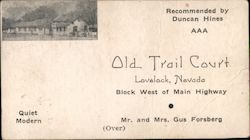 Old Trail Court Business Card