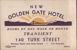 New Golden Gate Hotel Business Card