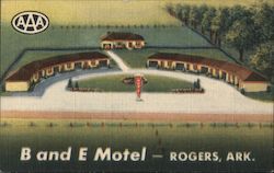 B and E Motel Rogers, AR Business Card Business Card Business Card