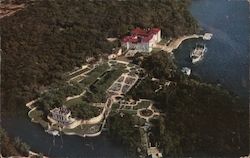Vizcaya Art Museum Formerly The Deering Estate As Seen From Air Postcard