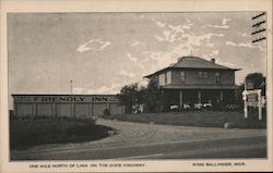 Friendly Inn - One Mile North on the Dixie Highway Lima, OH Postcard Postcard Postcard