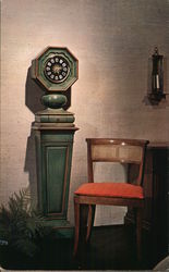 No. 3635 Pedestal Clock - Colonial Manufacturing Company Zeeland, MI Postcard Postcard Postcard