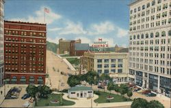 Youngstown Public Square Looking North Postcard