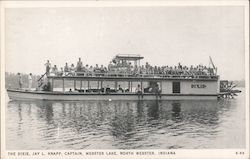 The Dixie, Jay L. Knapp, Captain, Webster Lake North Webster, IN Postcard Postcard Postcard