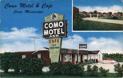 Como Motel & Cafe Mississippi Postcard Postcard Postcard