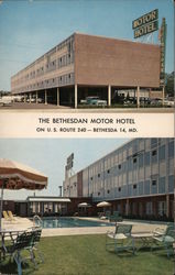 The Bethesdan Motor Hotel Maryland Postcard Postcard Postcard