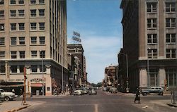 Market Street, North from Douglas Avenue, Lassen Hotel Wichita, KS Postcard Postcard Postcard