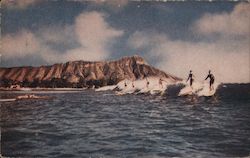 Surfing at Waikiki Waikiki Beach, HI Postcard Postcard Postcard