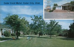 Cedar Crest Motel Cedar City, UT Postcard Postcard Postcard