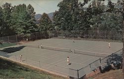 New Tennis Court Sullins College Postcard