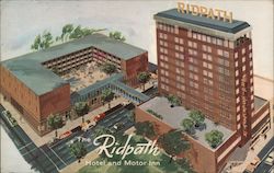 The Ridpath Hotel and Motor Inn Spokane, WA Postcard Postcard Postcard